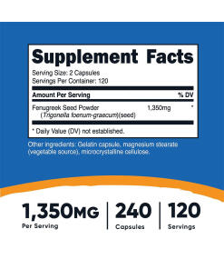 Nutricost - Nutricost Fenugreek 1350 mg (240 Capsules)