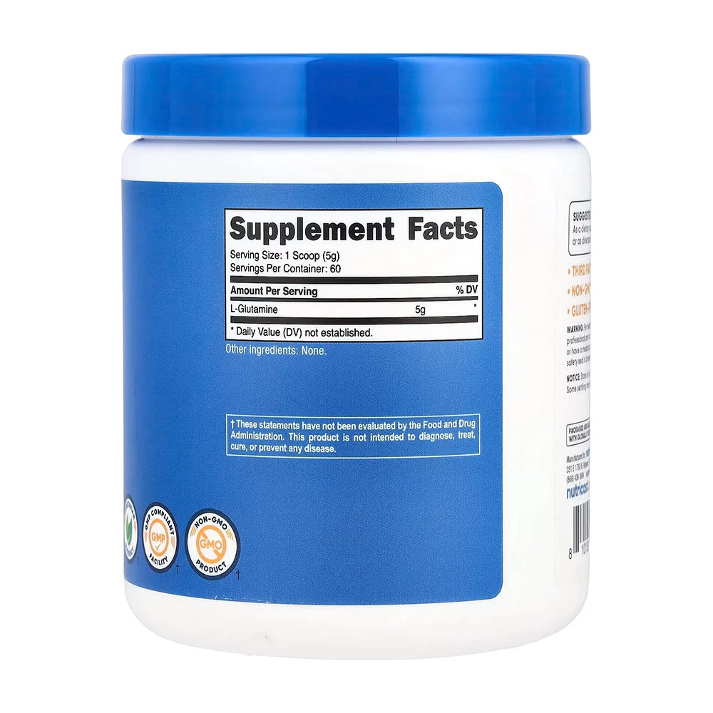 Poudre de L-Glutamine Nutricost (300 g) – Image 5