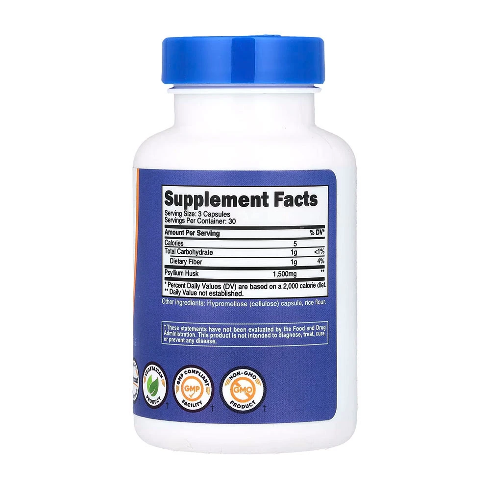 Nutricost Psyllium Husk 1500 mg (90 gélules) – Image 5