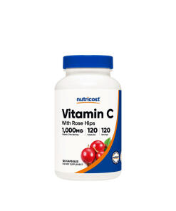 Nutricost - Nutricost Vitamin C with Rose Hips Capsules (120 Capsules)