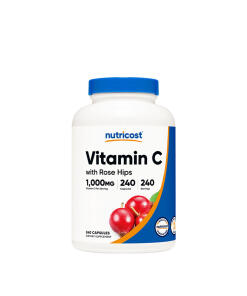 Nutricost - Nutricost Vitamin C with Rose Hips Capsules (240 Capsules)