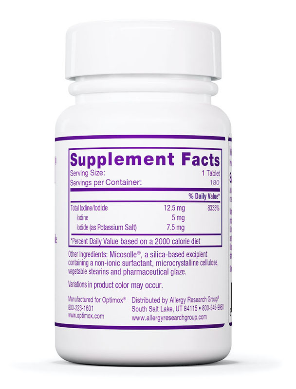 Optimox Corporation Iodoral 12,5 mg 180 comprimés – Image 3