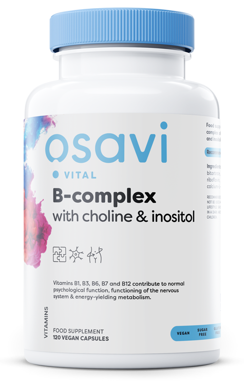 Osavi - B-Complex with Choline & Inositol - 120 vegan caps