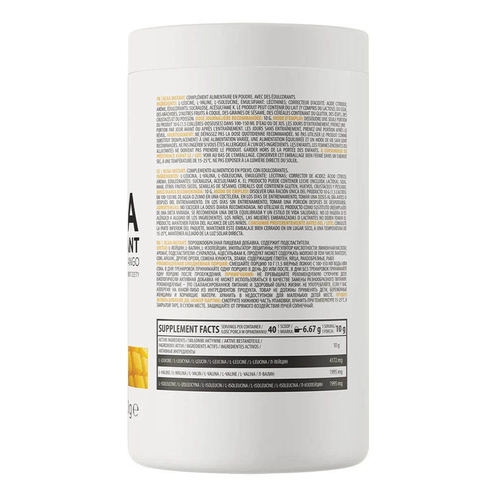BCAA Instant à la Mangue - 400g – Image 6
