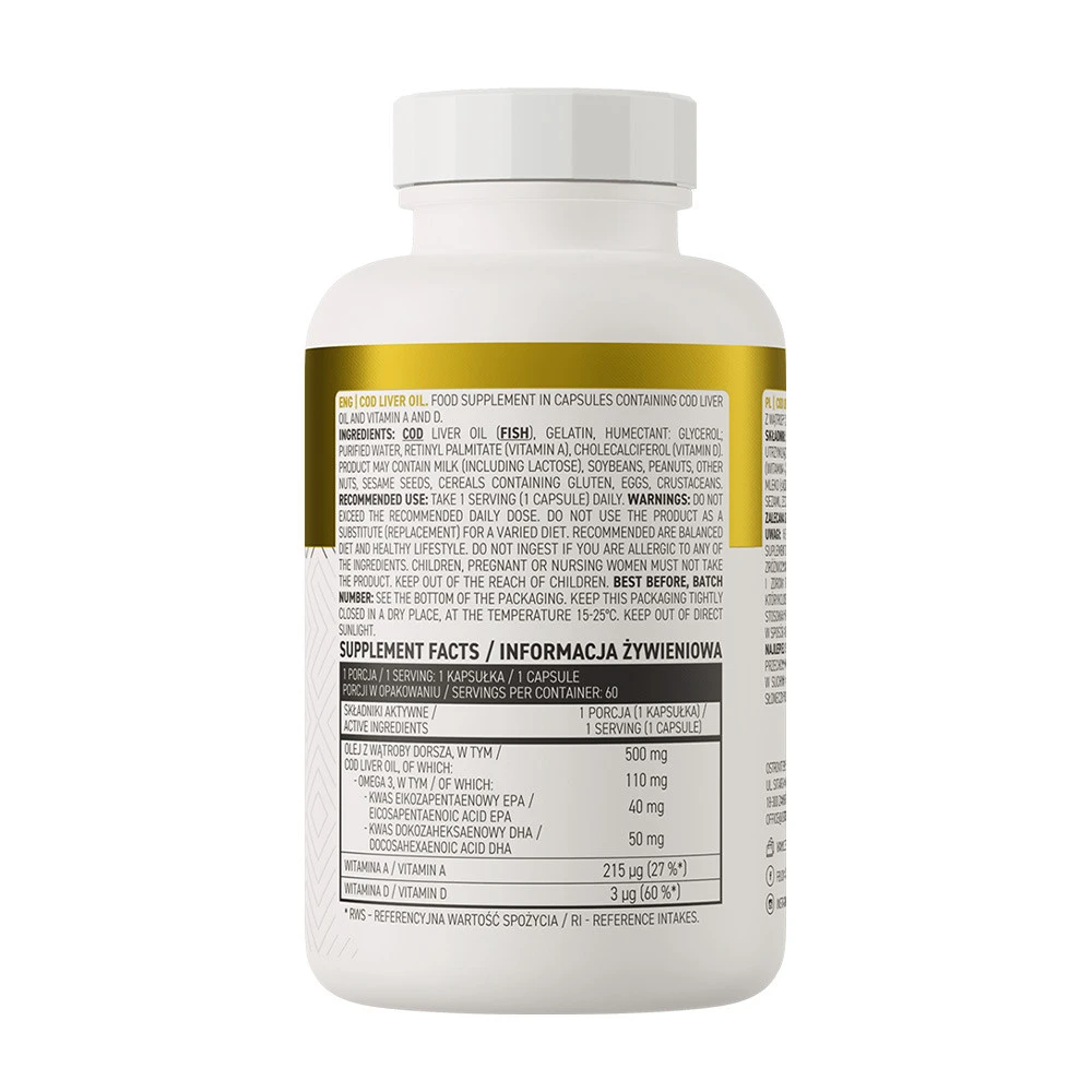 Huile de foie de morue - 60 capsules – Image 4