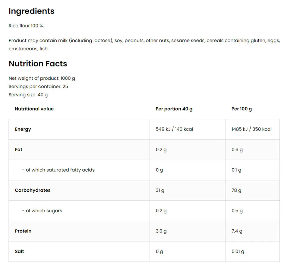 Crème de riz naturelle - 1000g – Image 4