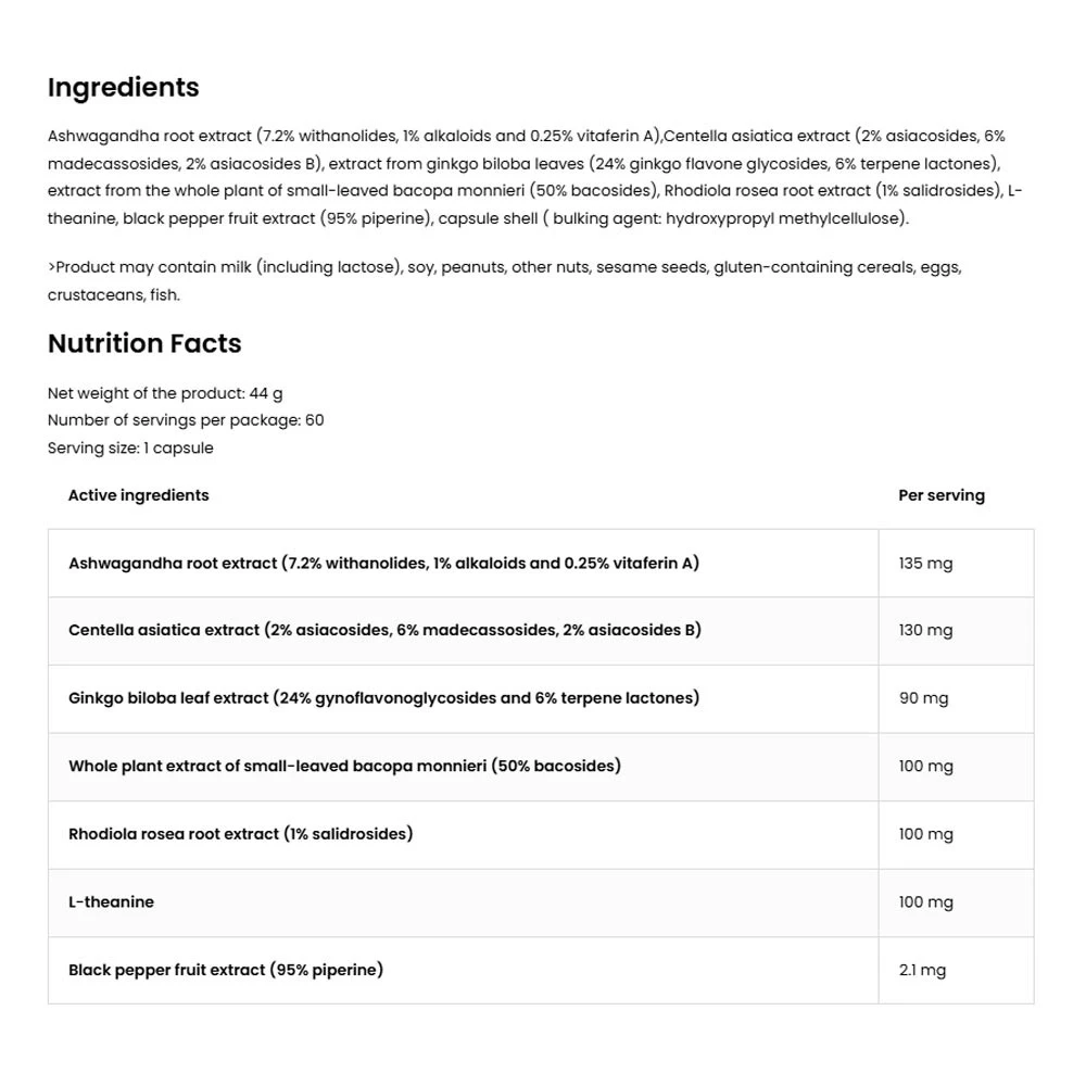 Ostrovit Adaptogène Aide (60 Capsules) – Image 8