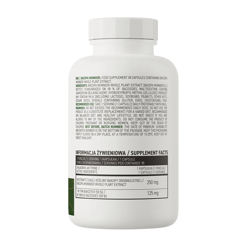 Ostrovit Bacopa Monnieri Végétal (90 Capsules) – Image 2