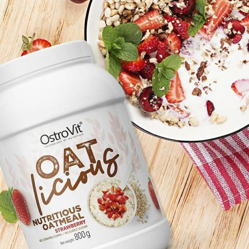 Ostrovit Délicieux Flocons d'Avoine (800 g, Fraise) – Image 7