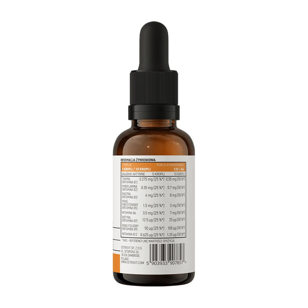 Gouttes pour enfants Ostrovit Pharma Methyl B-Complex (30 ml) – Image 9