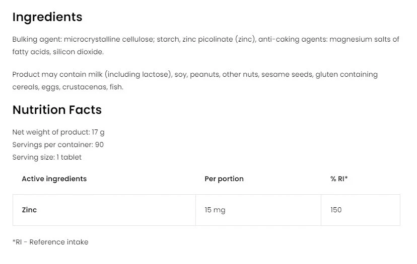 Ostrovit Pharma Zinc Organique (90 comprimés) – Image 2