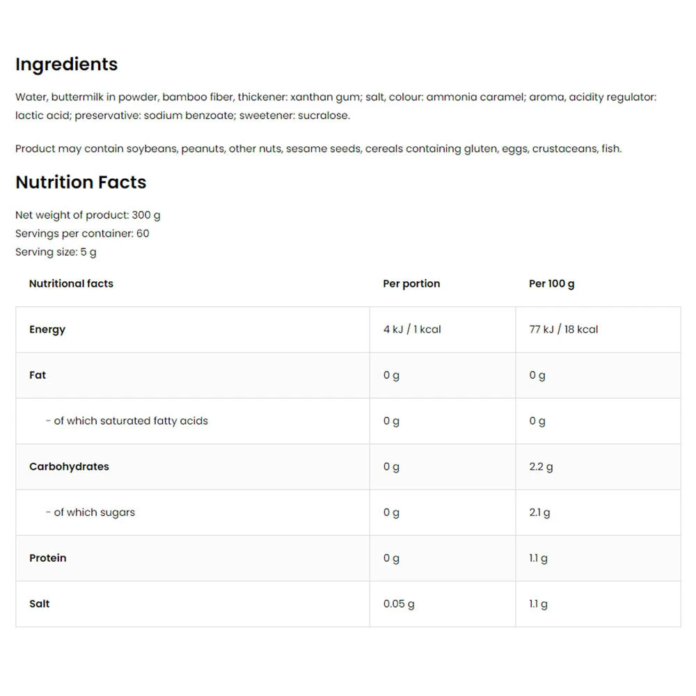 Sauce au caramel salé Ostrovit (300 g) – Image 4