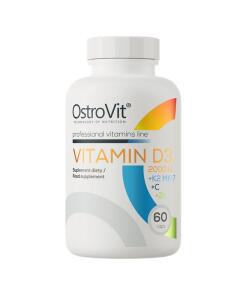Ostrovit - Ostrovit Vitamin D3 2000 IU + K2 MK-7 + C + Zinc (60 Capsules)