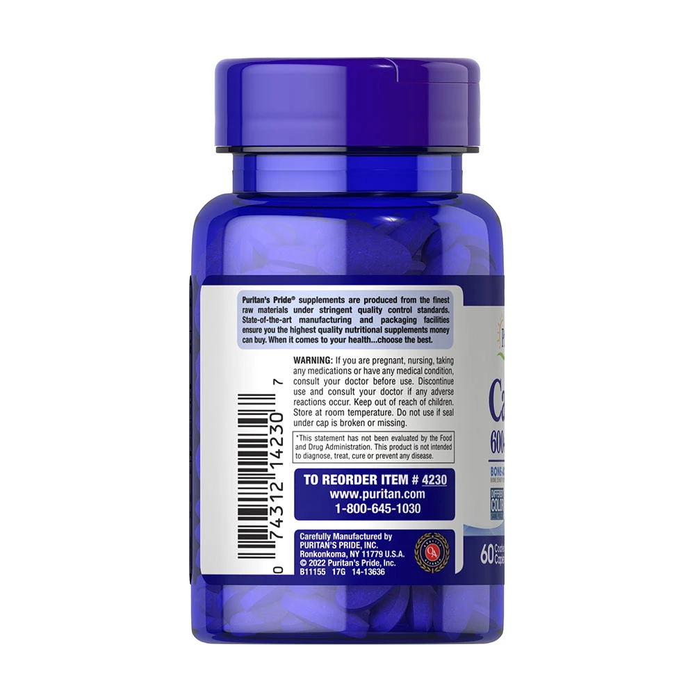 Puritan's Pride - Calcium + Vitamine D3 - 60 comprimés – Image 6