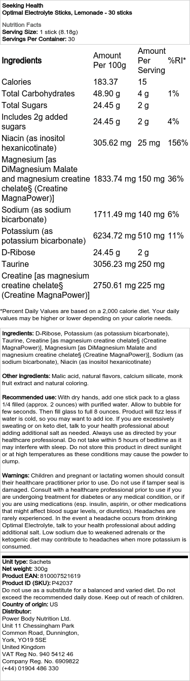 Lemonade - 30 stænger