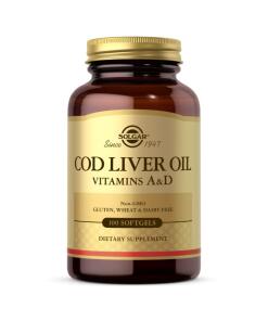 Solgar - SOLGAR Cod Liver Oil - Vitamins A&D (100 caps)