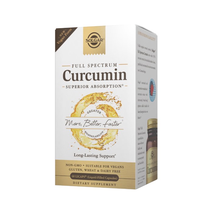 Solgar - SOLGAR Curcumin Full Spectrum Vegan Form (60 caps)