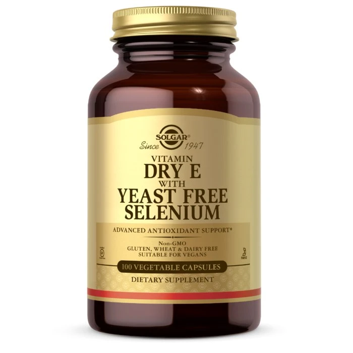 Solgar - SOLGAR Dry Vitamin E with Yeast Free Selenium (100 caps)