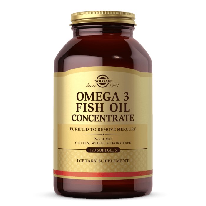 Solgar - SOLGAR Omega 3 - Fish Oil Concentrate (120 caps)