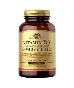 Solgar - SOLGAR Vitamin D3 (Cholecalciferol) 10 mcg (400 IU) (250 caps)