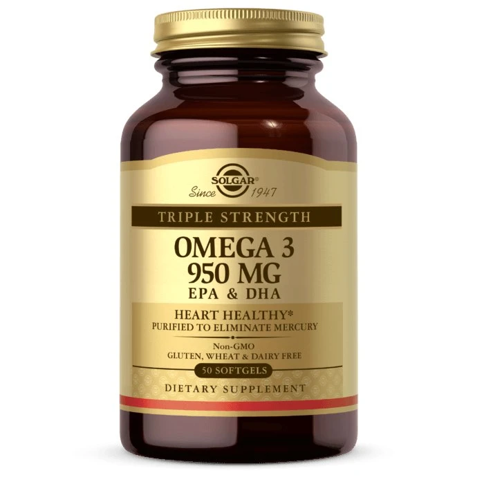 Solgar - Tredobbelt Styrke Omega-3 - 50 softgels