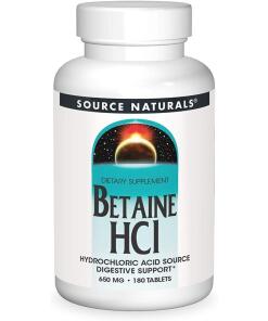 Source Naturals - Source Naturals Betaine HCl 650mg 180 tablets