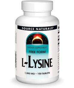 Source Naturals - Source Naturals L-Lysine 1000mg 100 tablets