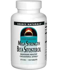 Source Naturals - Source Naturals Mega Strength Beta Sitosterol 375mg 120 Veg. tablets