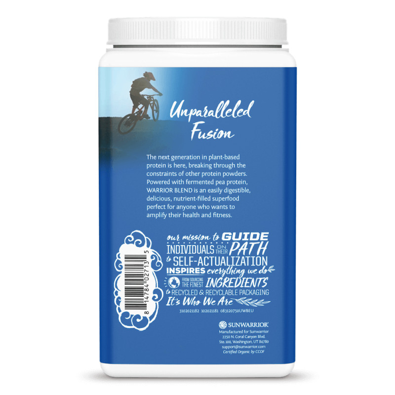 Sunwarrior - Mélange de protéines biologiques naturelles, poudre Quantité 750 g – Image 4