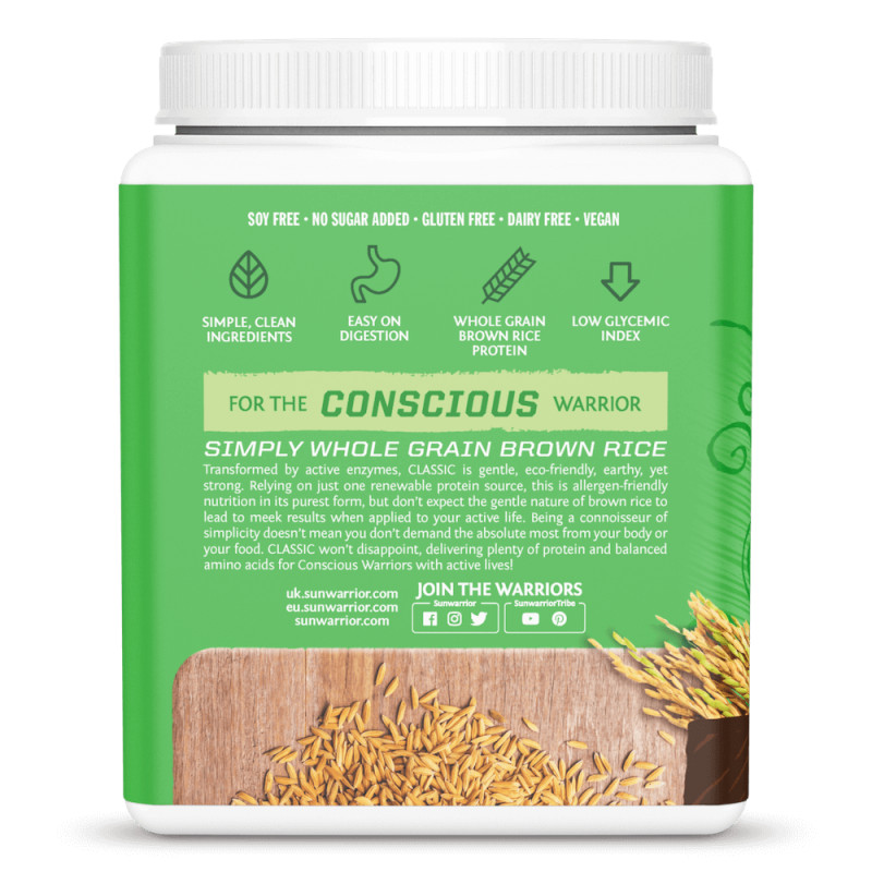 Sunwarrior - Protéine Classique Bio au Chocolat, Poudre Quantité 375 g – Image 3