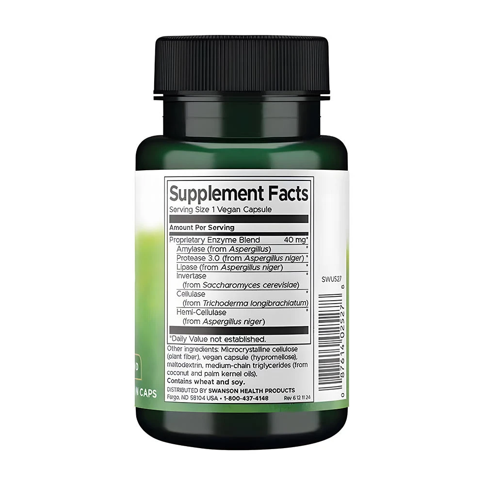 Enzyme anti-gas, 123mg - 90 vcaps – Image 3