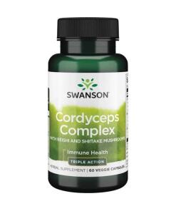 Swanson - Cordyceps Complex with Reishi and Shiitake Mushrooms - 60 vcaps