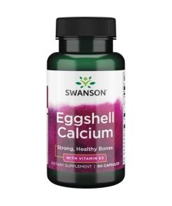 Swanson - Eggshell Calcium with Vitamin D-3 - 60 caps
