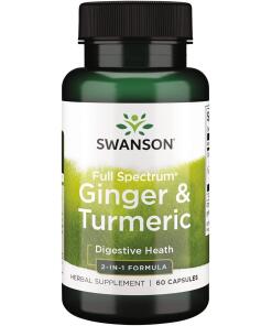 Swanson - Ginger & Turmeric - 60 caps