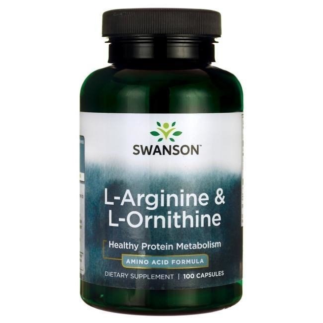 Swanson - L-Arginine & L-Ornithine - 100 caps