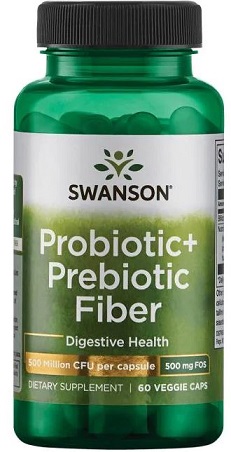 Swanson - Probiotic+ Prebiotic Fiber - 60 vcaps