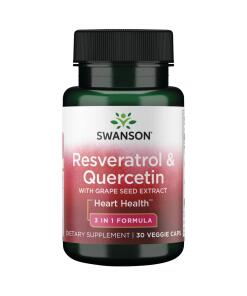 Swanson - Resveratrol & Quercetin - 30 vcaps