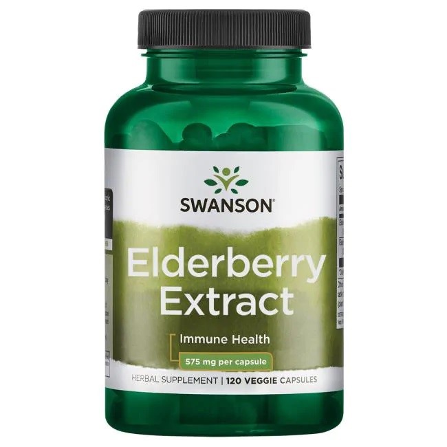 Swanson - SWANSON Czarny Bez ekstrakt 575mg 120kaps