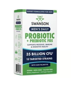 Swanson - SWANSON Men's Daily Probiotic + Prebiotic 60vcaps