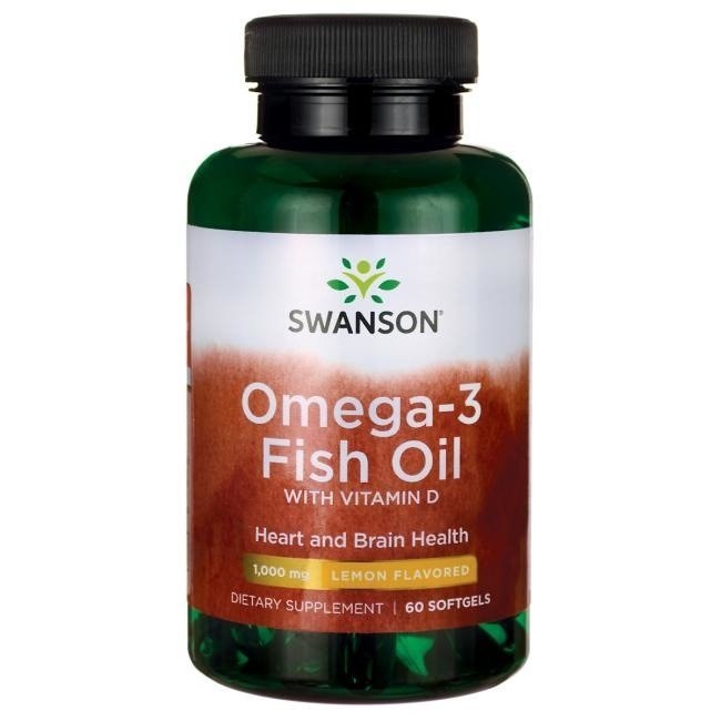 Swanson - SWANSON Omega-3 + Witamina D-3 60 sgels