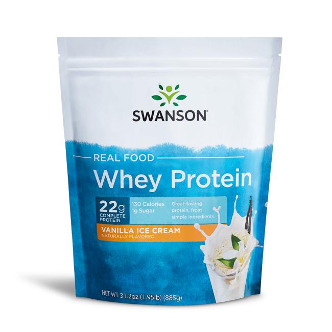 Swanson - SWANSON Real Food Whey Protein Vanilla 885g