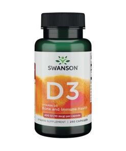 Swanson - SWANSON Witamina D-3 400IU 250kaps