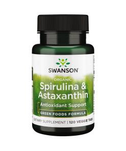 Swanson - Spirulina & Astaxanthin - 120 veggie tablets