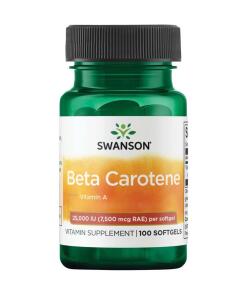 Swanson - Swanson Beta Carotene 25 000IU (7 500mcg) 100 softgels
