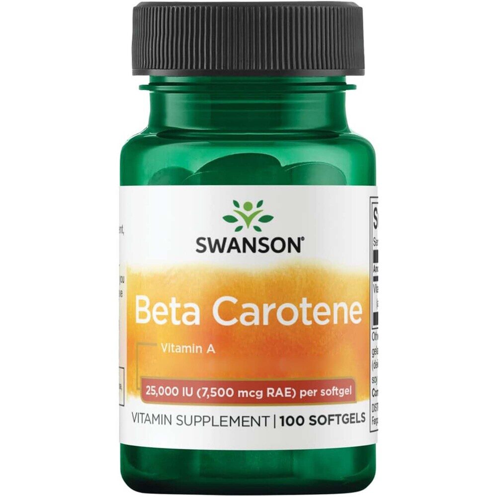Swanson - Swanson Beta Carotene 25 000IU (7 500mcg) 100 softgels
