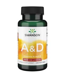 Swanson - Vitamins A & D - 250 softgels