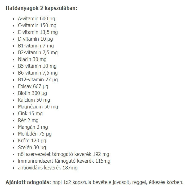 Multivitamines médicales pour femmes des États-Unis (60 capsules) – Image 5