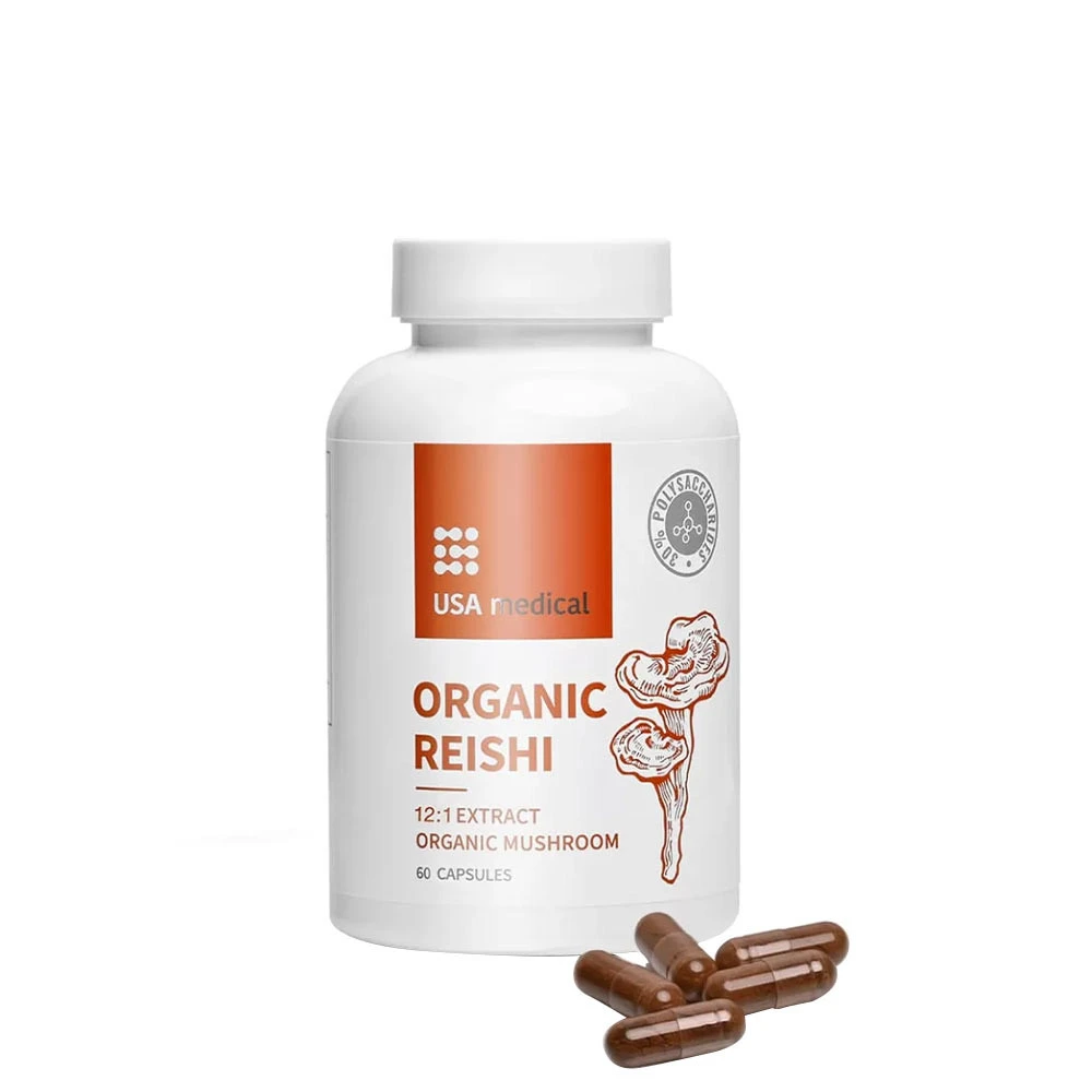 USA medical - USA medical Organic Reishi (60 Capsules)