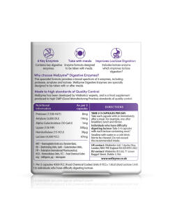 Vitabiotics - Vitabiotics Wellzyme Digestive Enzymes (60 Capsules)