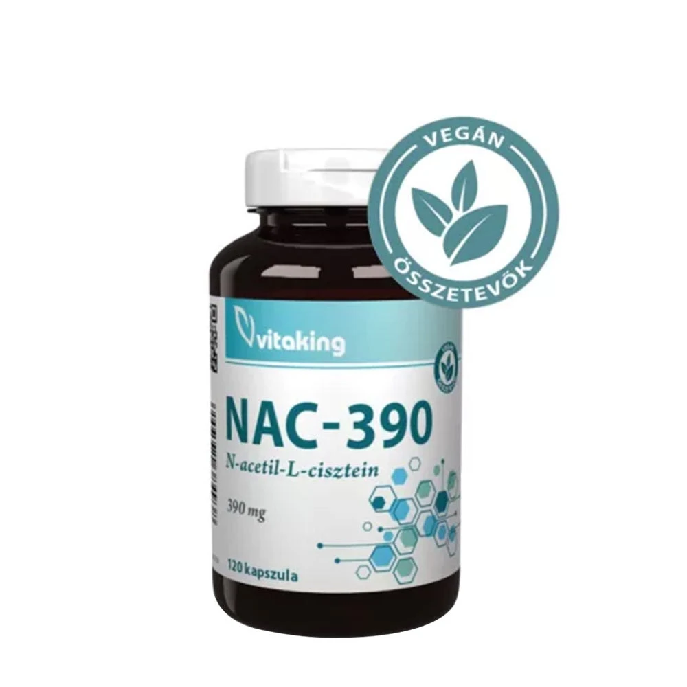 Vitaking - Vitaking NAC-390 (N-acetyl-L-cysteine) 390 mg (120 Capsules)